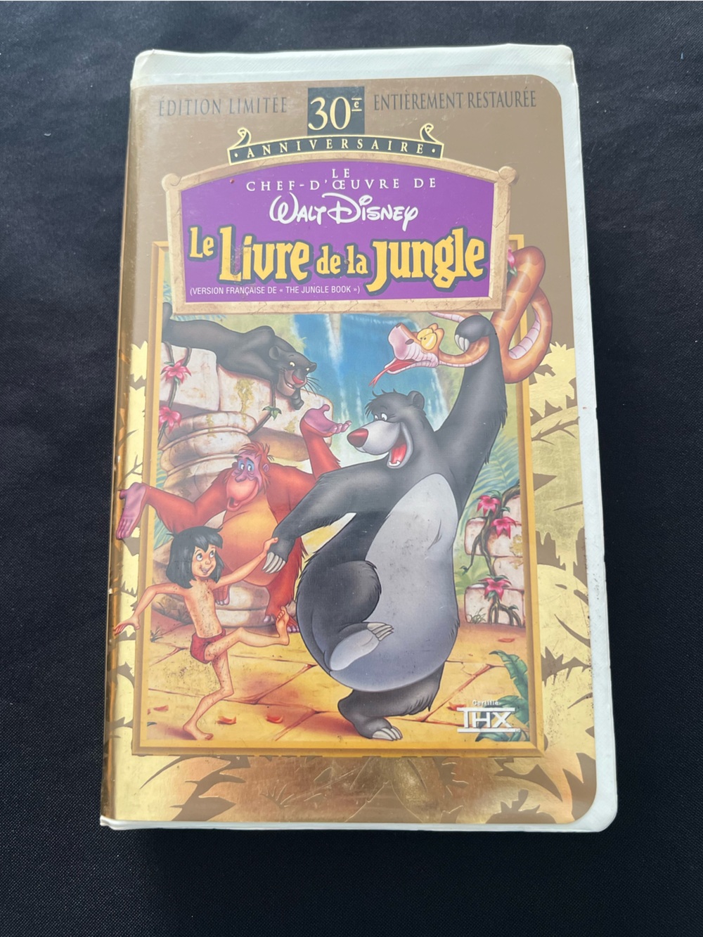 Le Livre De La Jungle Disney Masterpiece 30th Anniversary VHS French Clamshell